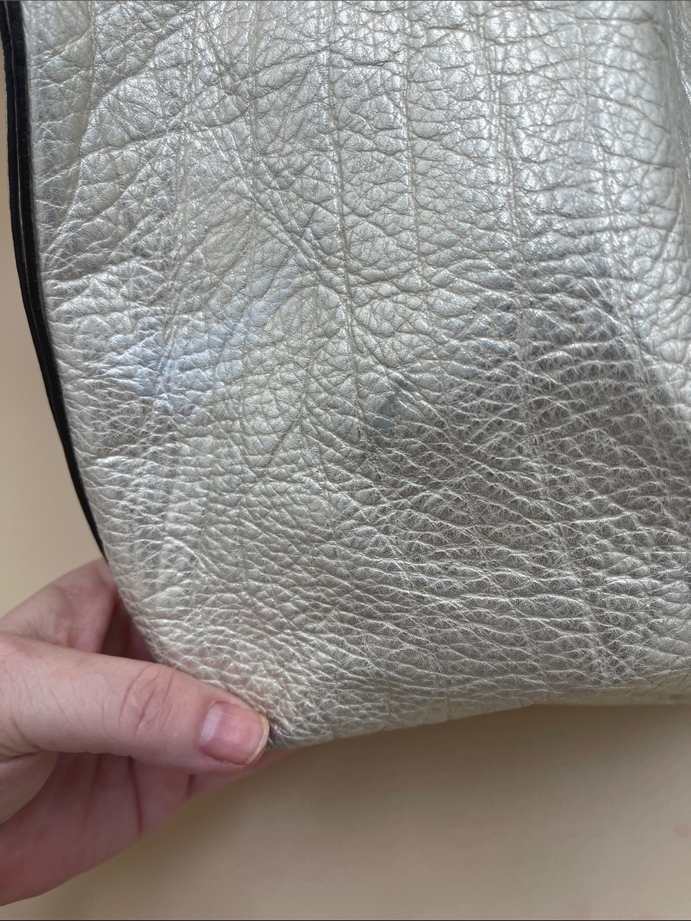 Coach Collette Metallic Gold Leather Hobo Bag - Picture 5 of 10
